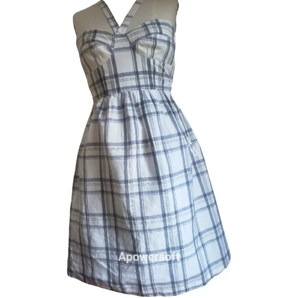 boho style linen dresses Azure Boho Dress